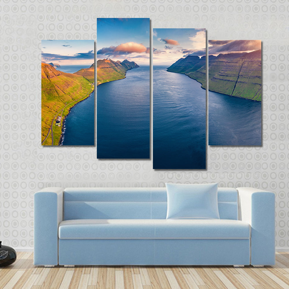Kalsoy Island In Denmark Canvas Wall Art
