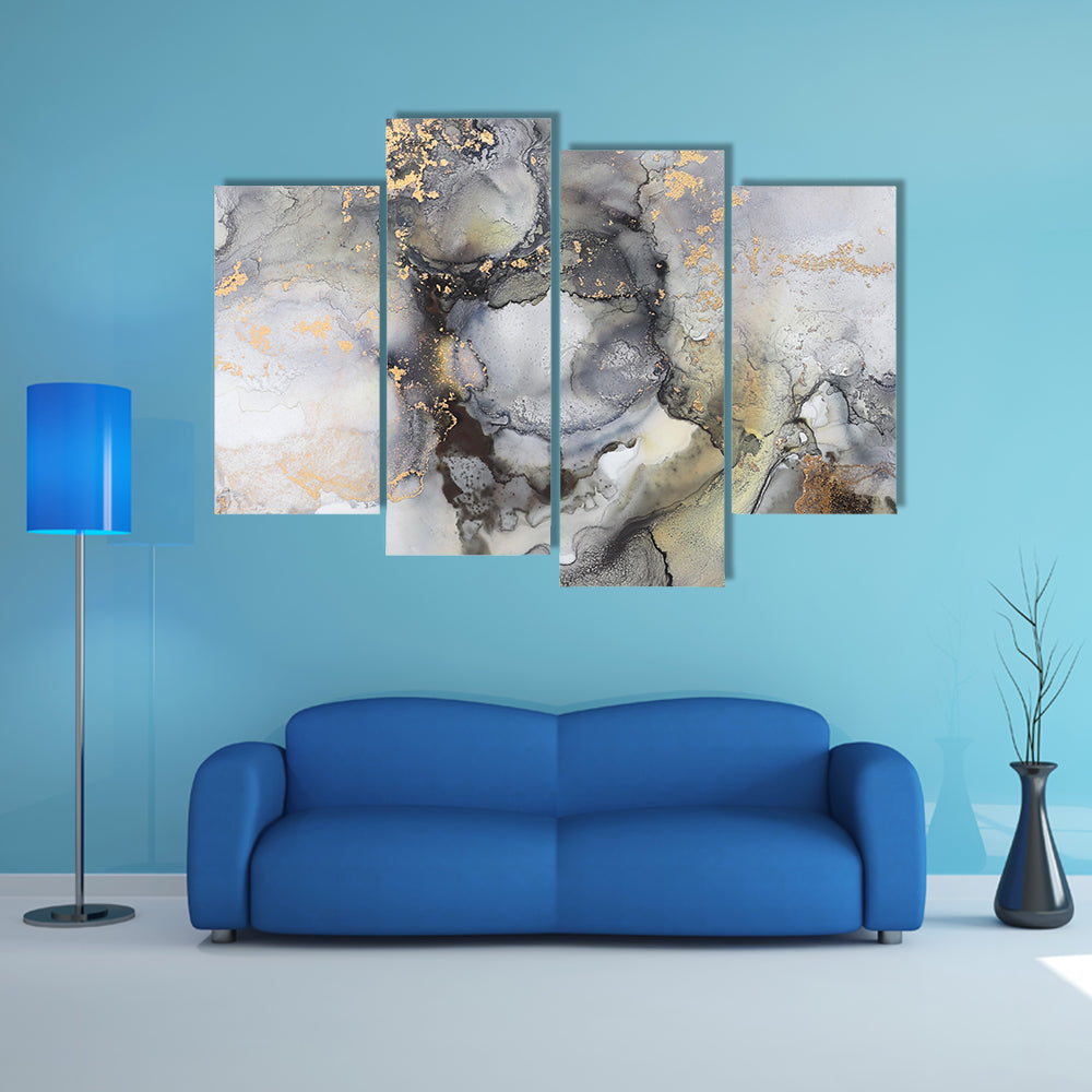Alcohol Fluid Artwork Canvas Wall Art