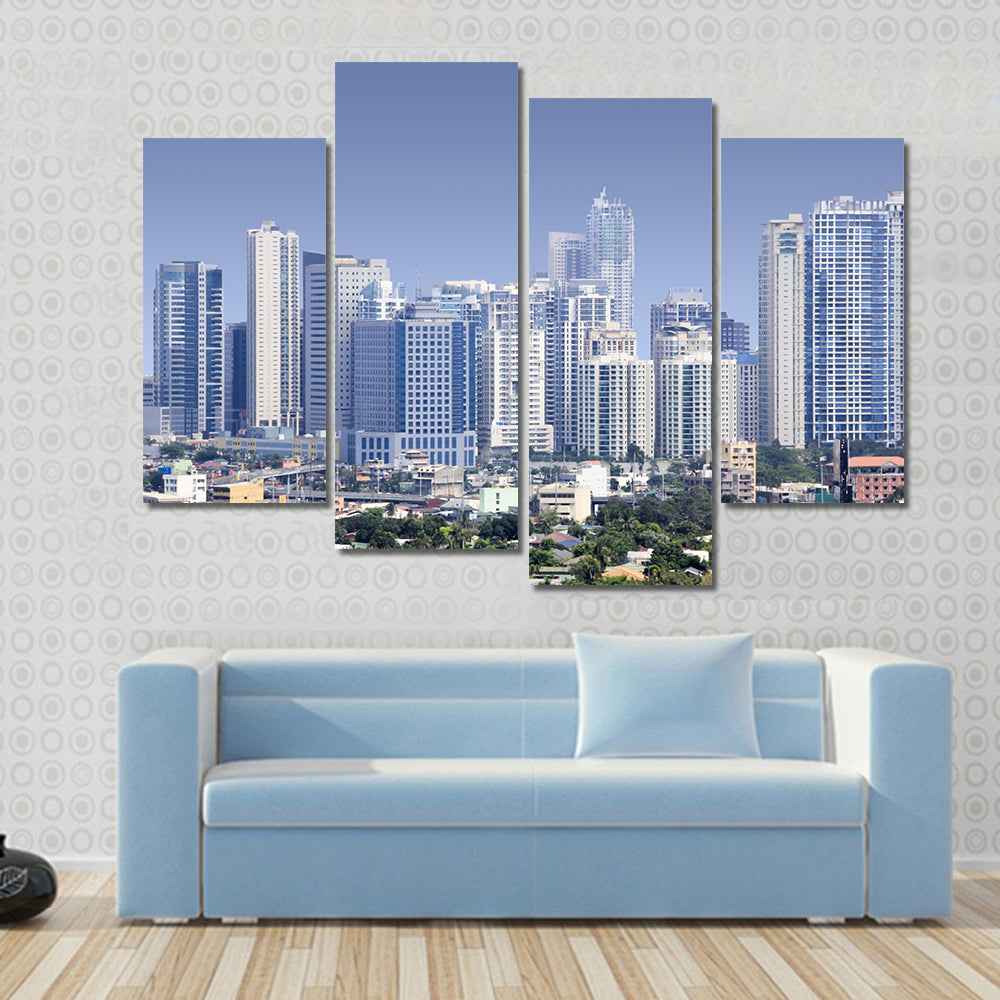 Fort Bonifacio Skyscrapers Philippines Canvas Wall Art