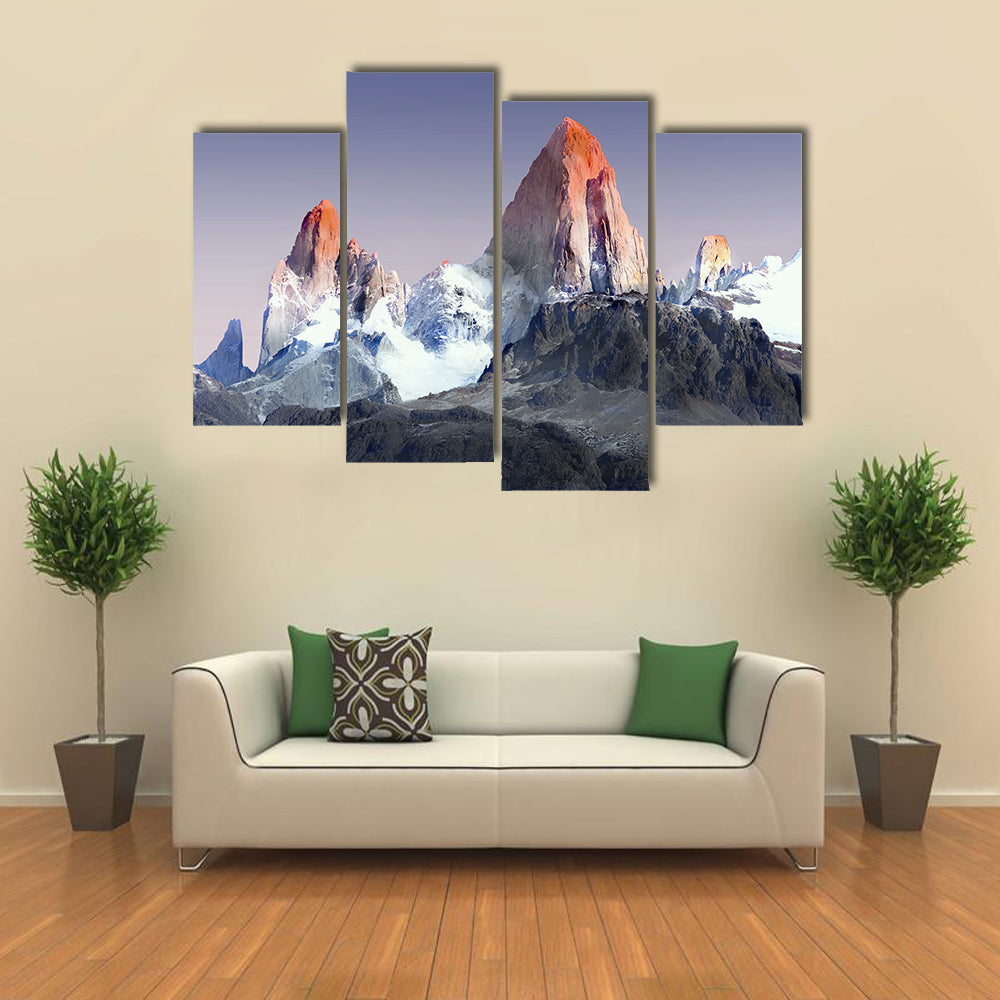 Mount Fitz Roy In Patagonia Canvas Wall Art