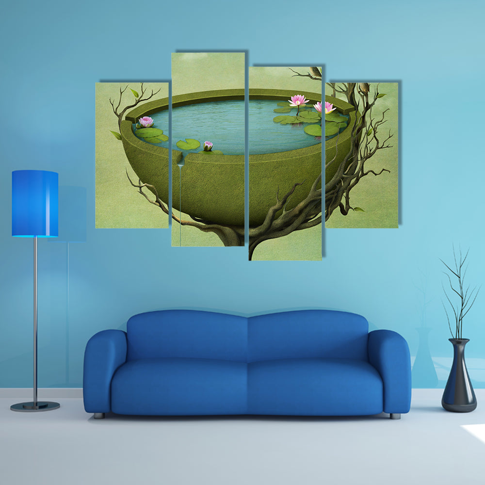 Greeting Card Illustration Canvas Wall Art