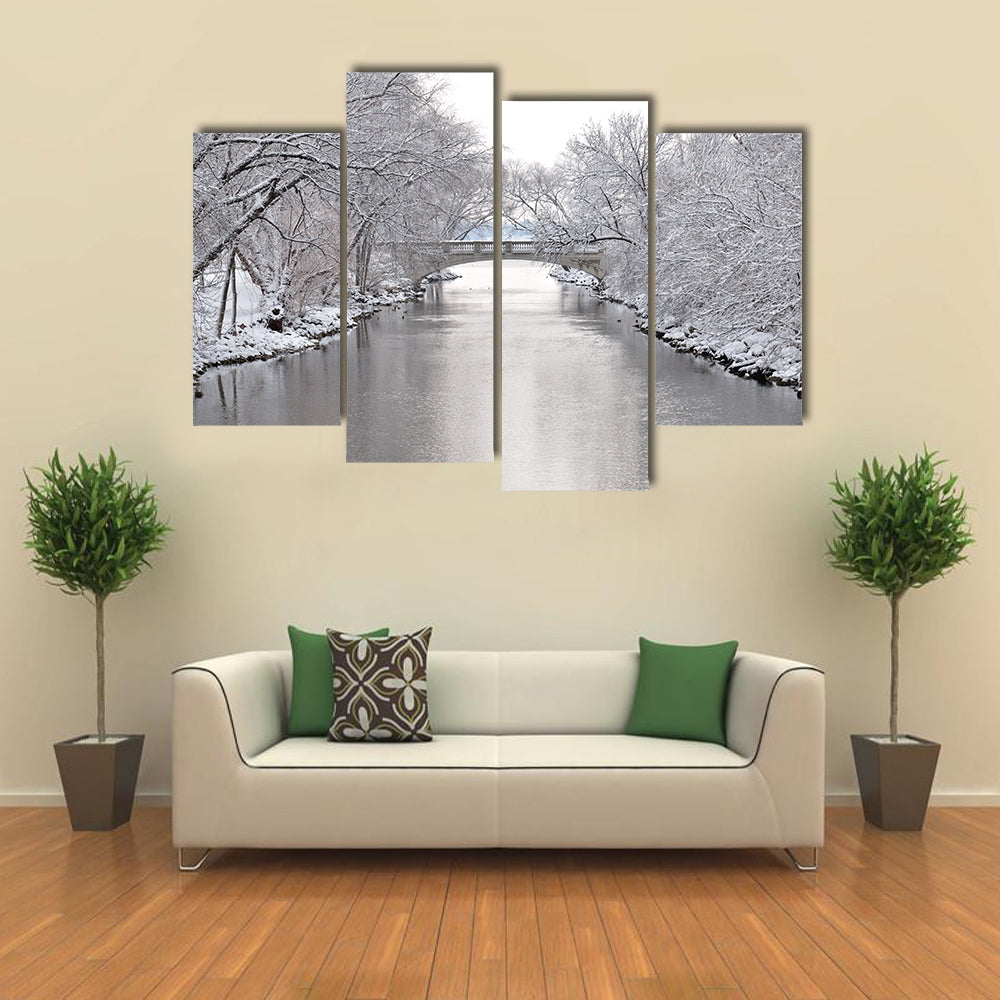 Yahara River In Madison Wisconsin Canvas Wall Art