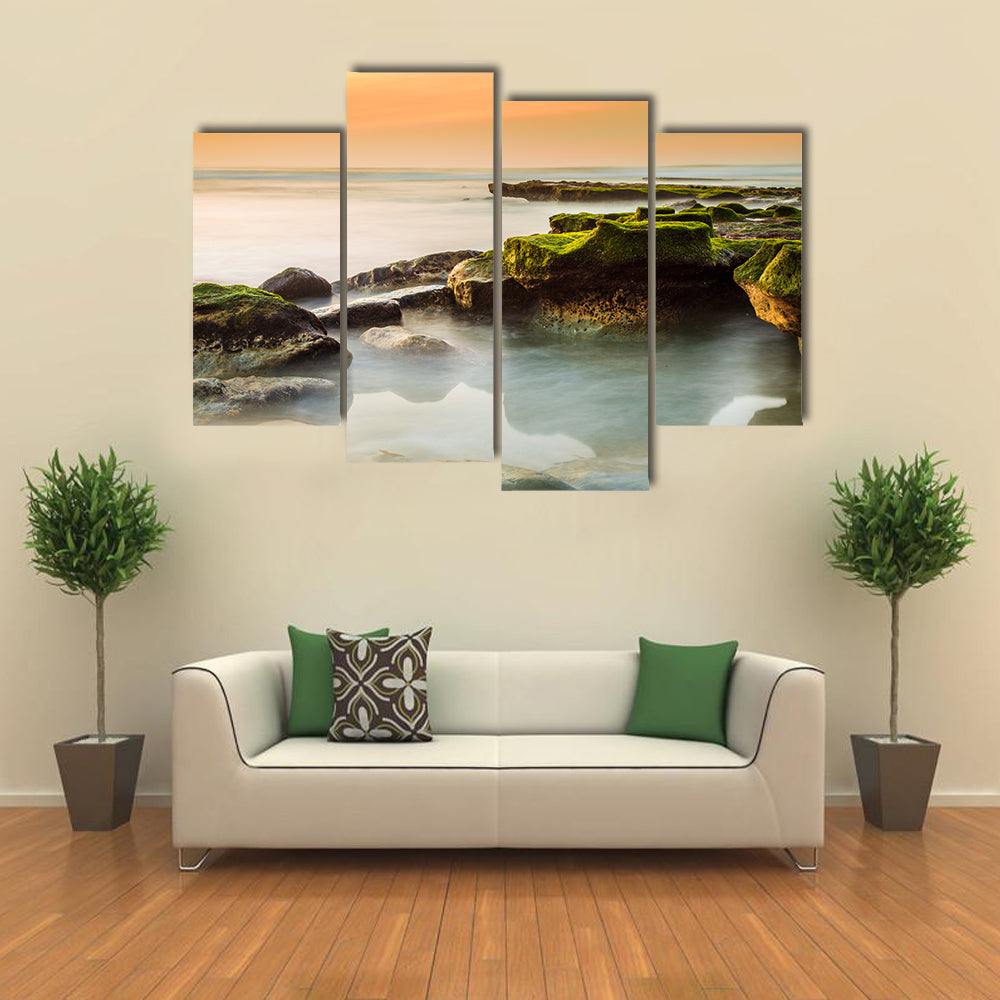 Rocky Del Mar Coastline Canvas Wall Art