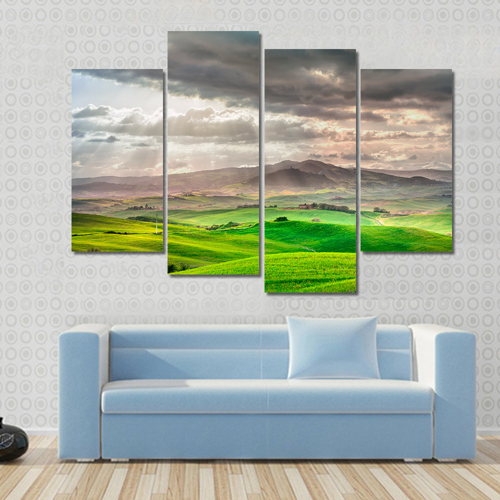 Tuscany Rolling Hills Farm Canvas Wall Art