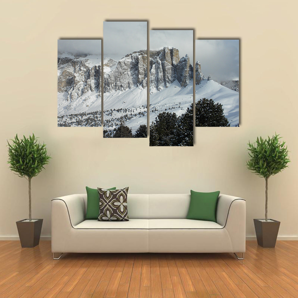 Gruppo Cella Mountains In Italy Canvas Wall Art