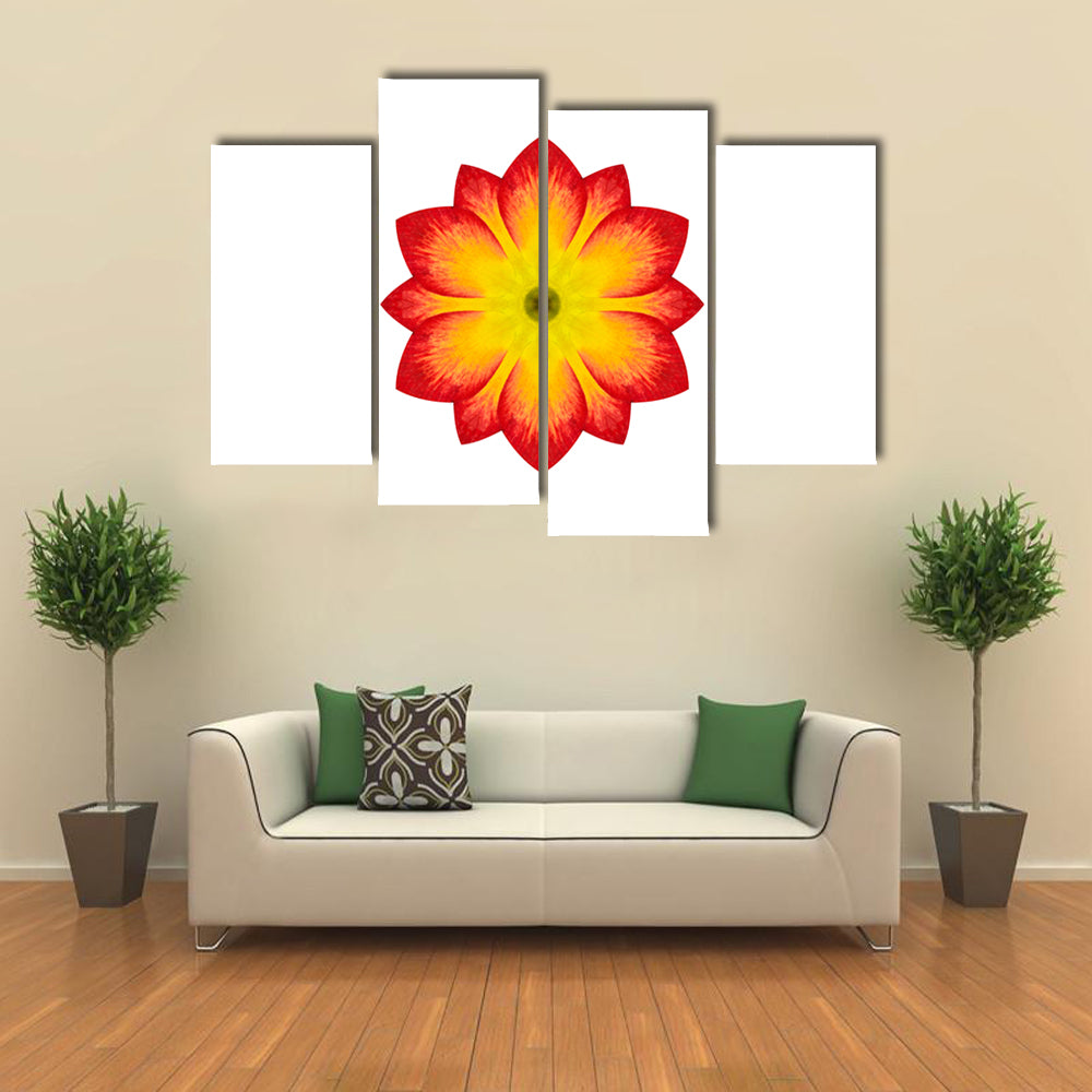Primrose Mandala Flower Canvas Wall Art