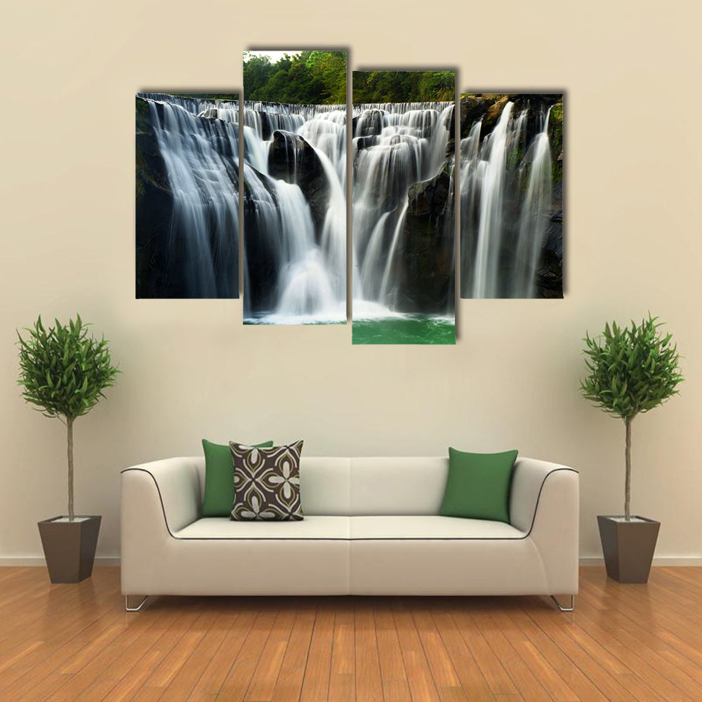 Waterfall In ShiFen Taiwan Canvas Wall Art