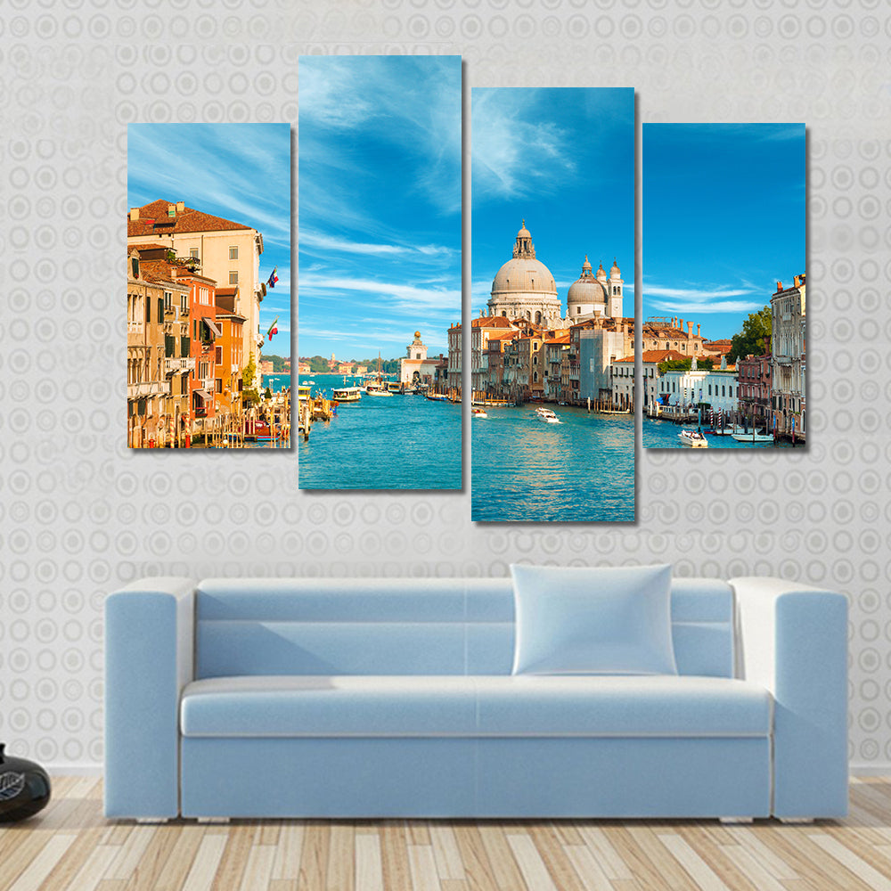 Venice Grand Canal with Santa Maria Della Salute Canvas Wall Art