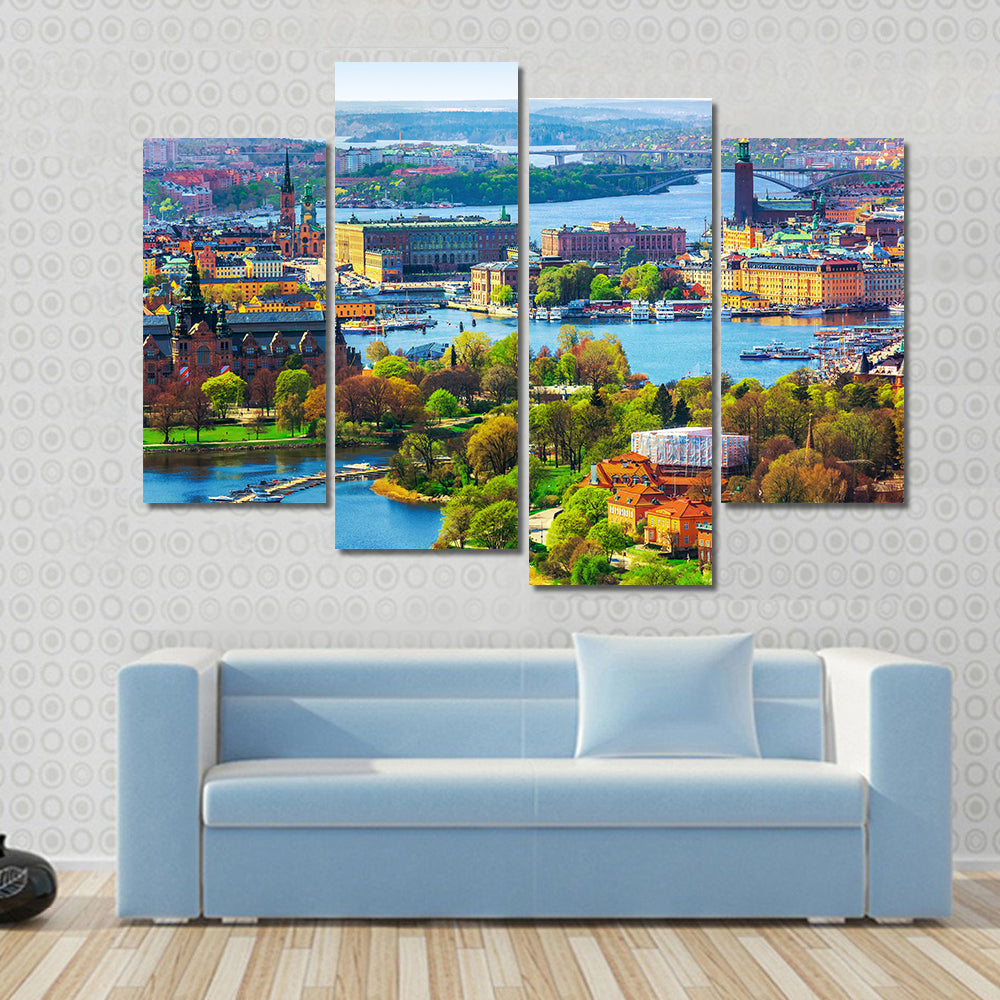 Old Town Gamla Stan In Stockholm Canvas Wall Art