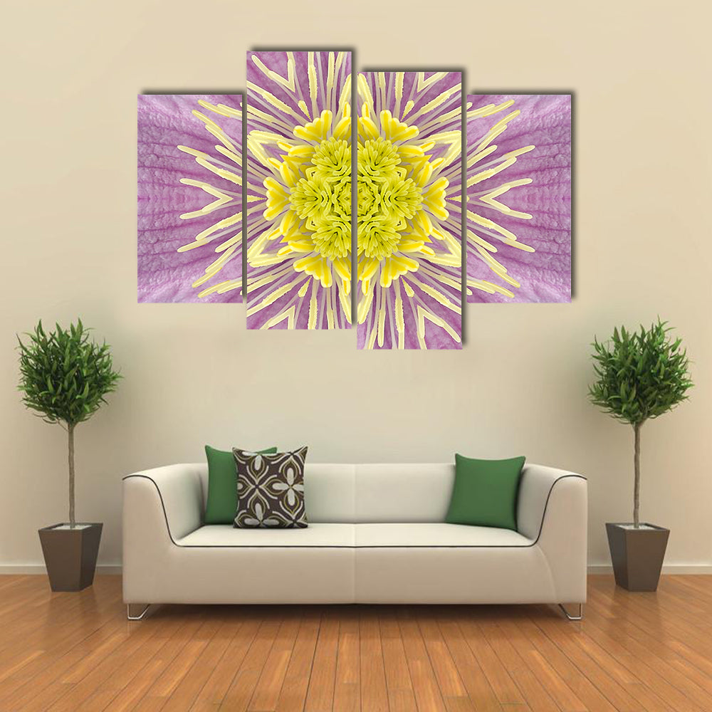 Mandala Kaleidoscope Flower Canvas Wall Art