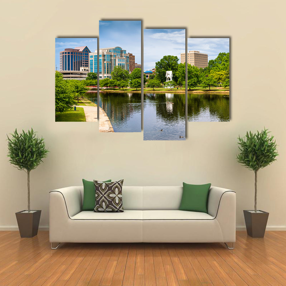 Downtown Huntsville Skyline Canvas Wall Art