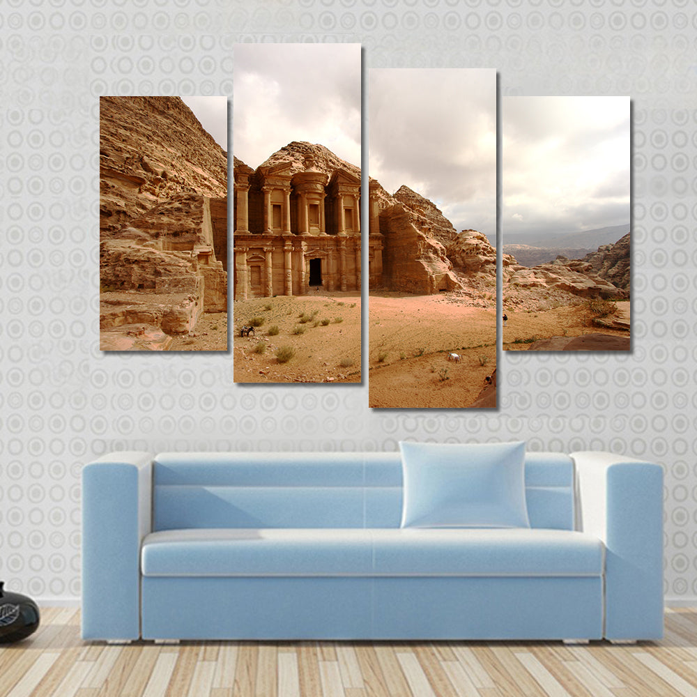 Monastery at Petra, Jordan Canvas Wall Art
