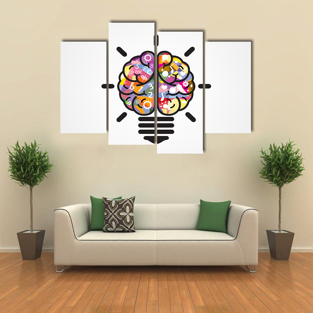 Creative Brain Concept Canvas Wall Art