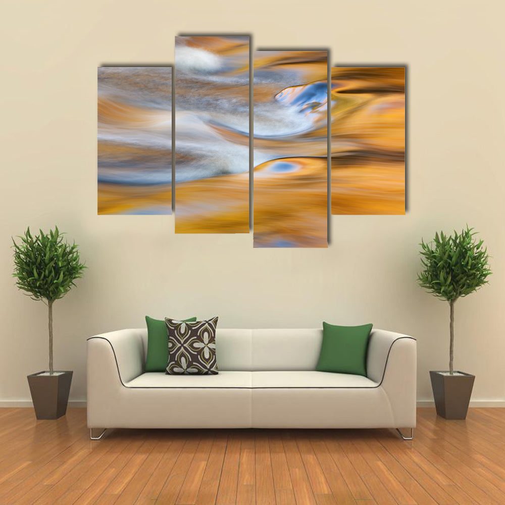 Bond Falls Rapids In USA Canvas Wall Art