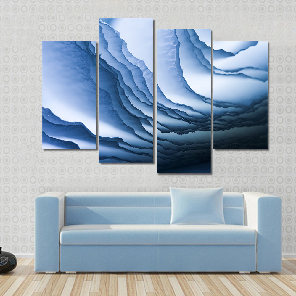 Deep Sea Wave Composition Canvas Wall Art