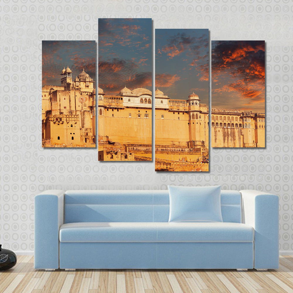 Amber Fort in Jaipur, India Canvas Wall Art