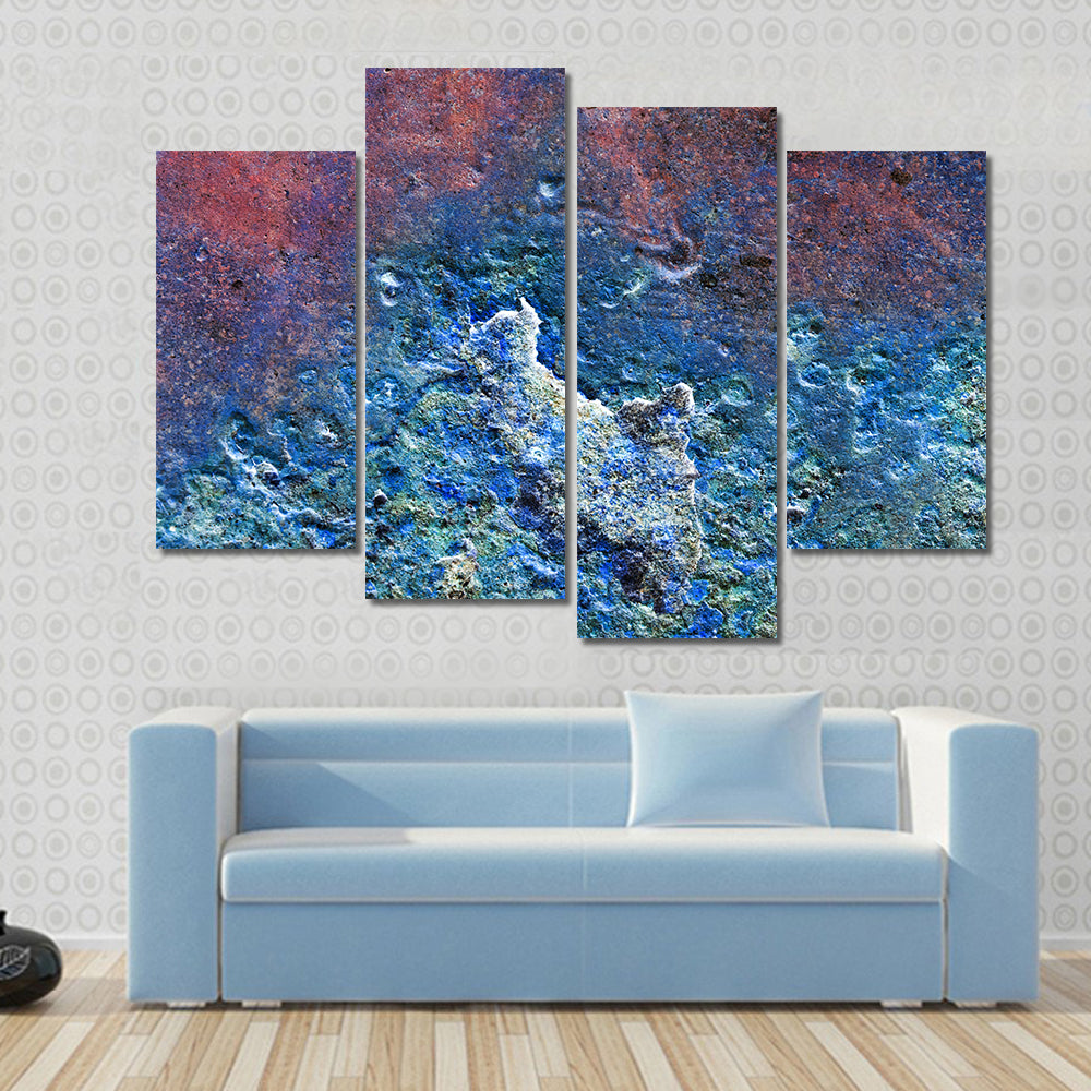 Metallic Texture With Rust Canvas Wall Art