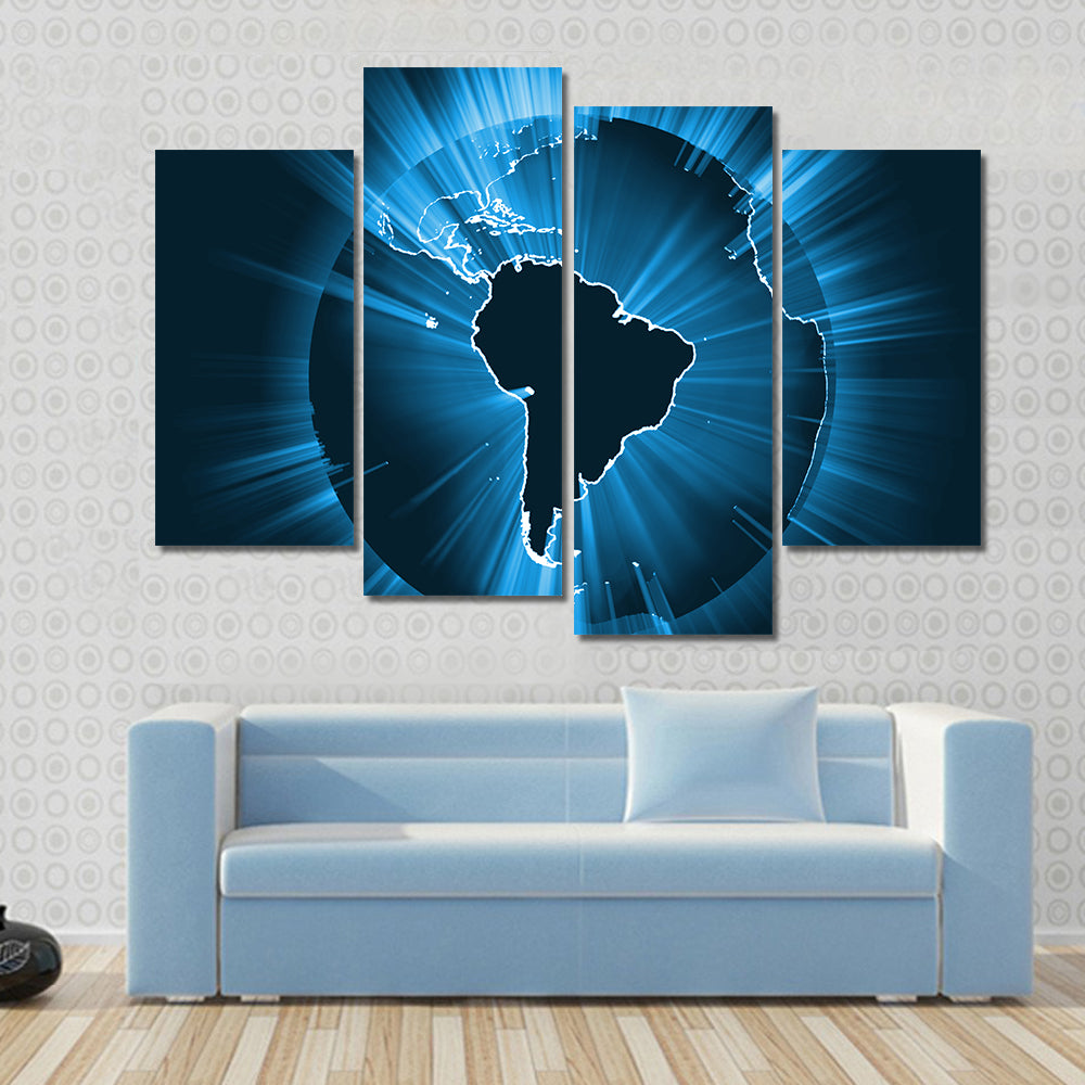 Powerful Earth Radiation Canvas Wall Art