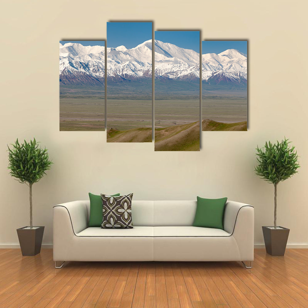 Pamir Mountain And Pik Lenin, Kyrgyzstan Canvas Wall Art