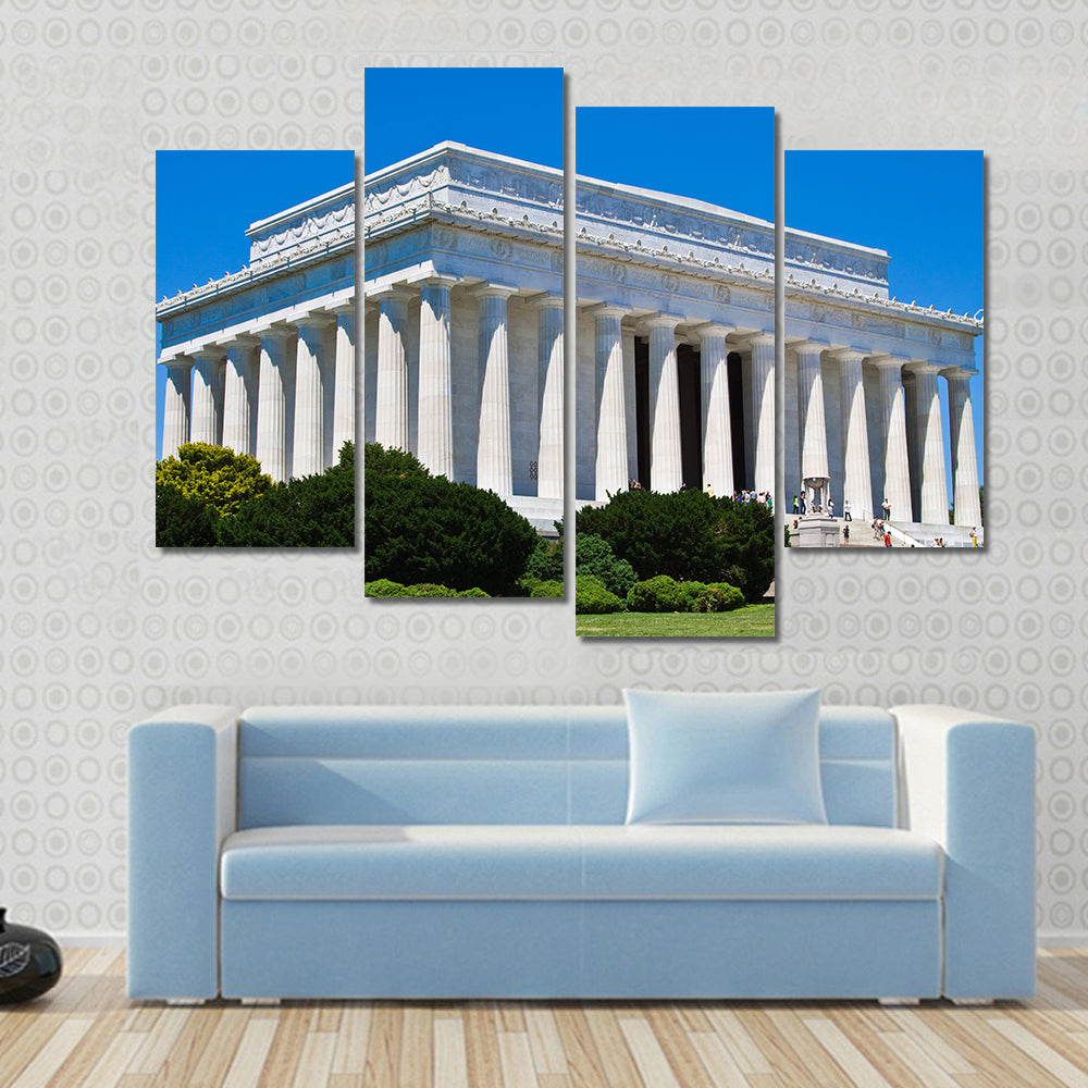 Lincoln Memorial in Washington Dc Canvas Wall Art