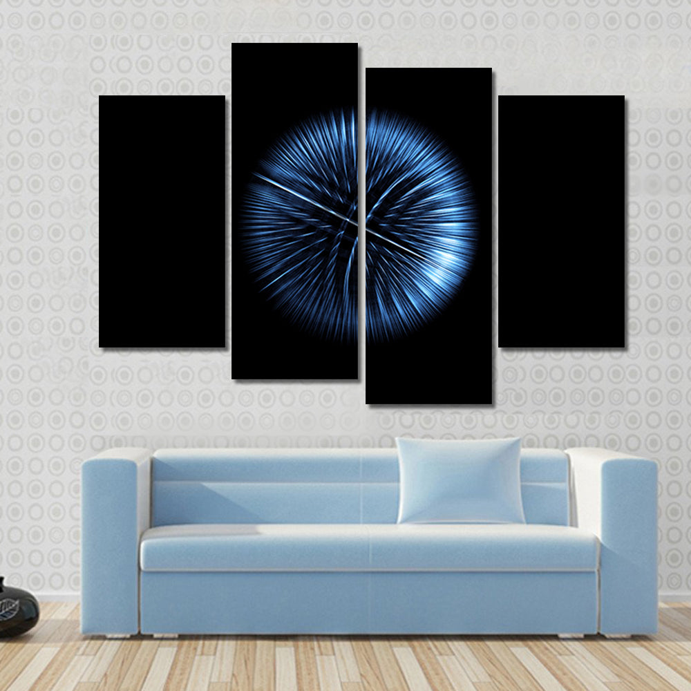 High-tech Glowing Globe Canvas Wall Art