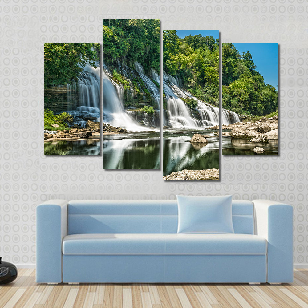 Twin Falls in Tennessee Canvas Wall Art