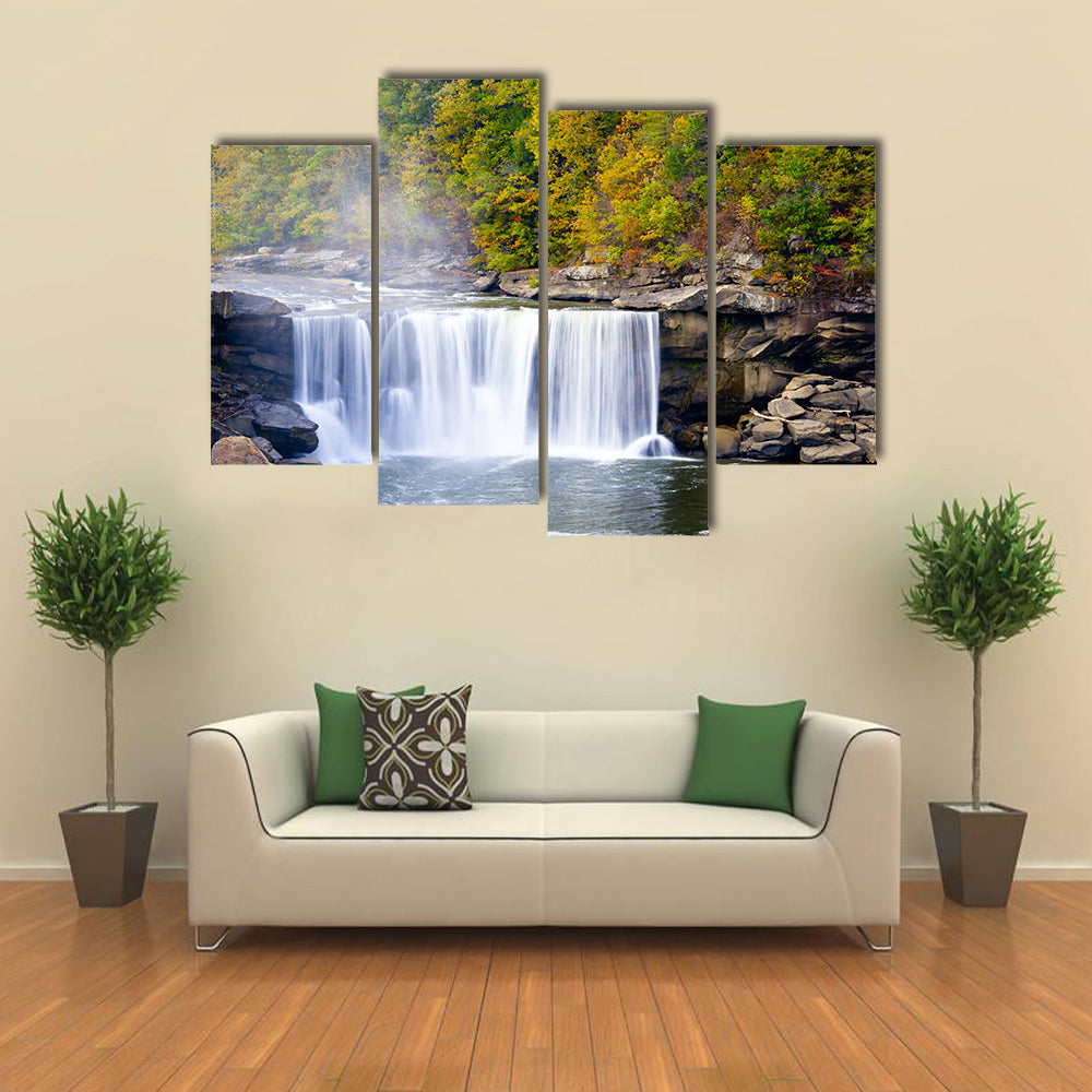 Cumberland Falls In Kentucky Canvas Wall Art