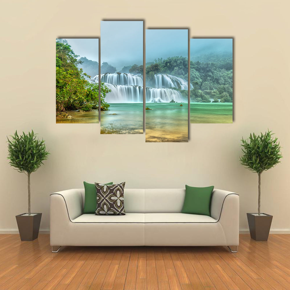 Ban Gioc Waterfall In Vietnam Canvas Wall Art