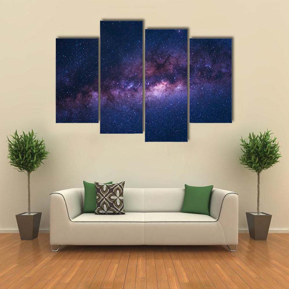 Space Shot Of Milky Way Galaxy Canvas Wall Art
