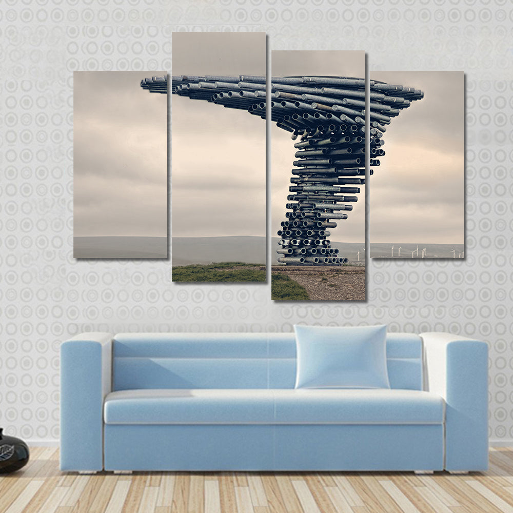 Singing Ringing Tree Sculpture in Lancashire Canvas Wall Art