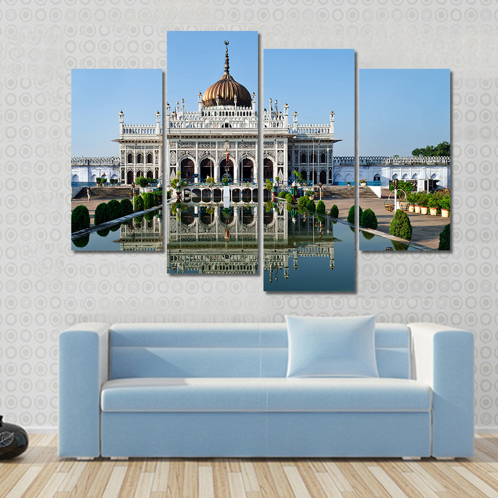 Chota Imambara In Lucknow Canvas Wall Art