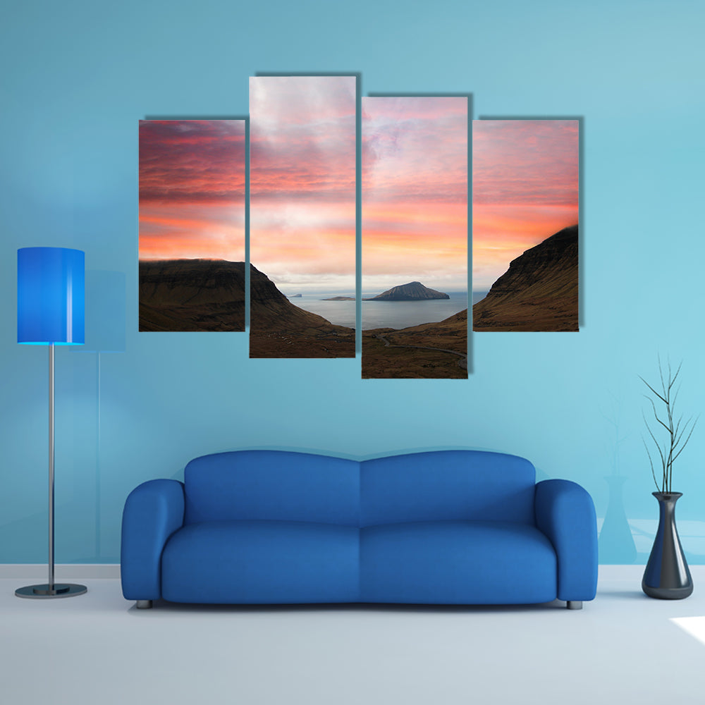 Faroe Islands In The North Atlantic Denmark Canvas Wall Art