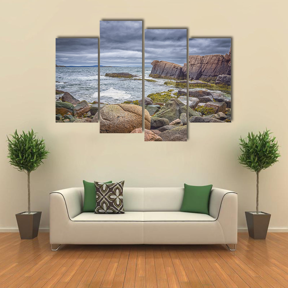 Rocky Coastline at Acadia National Park Canvas Wall Art