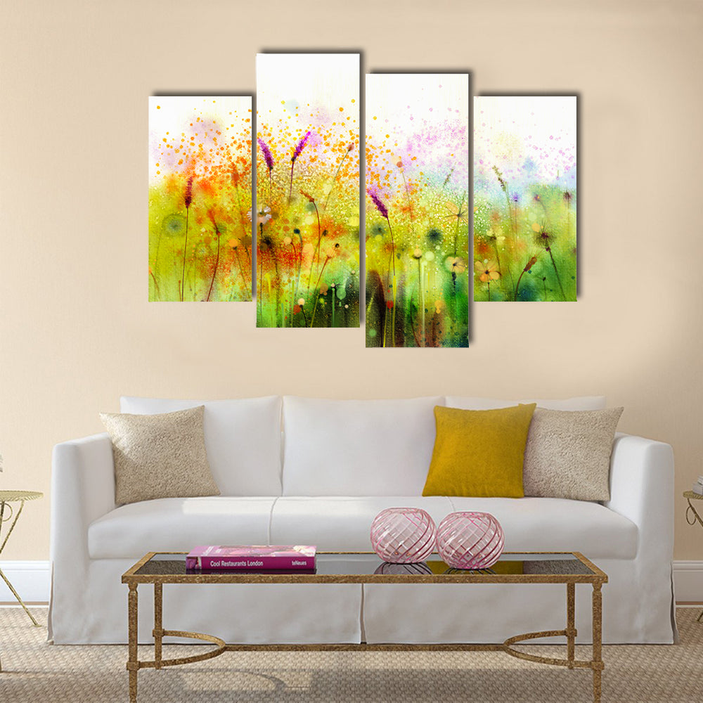 Cosmos Flowers Canvas Wall Art