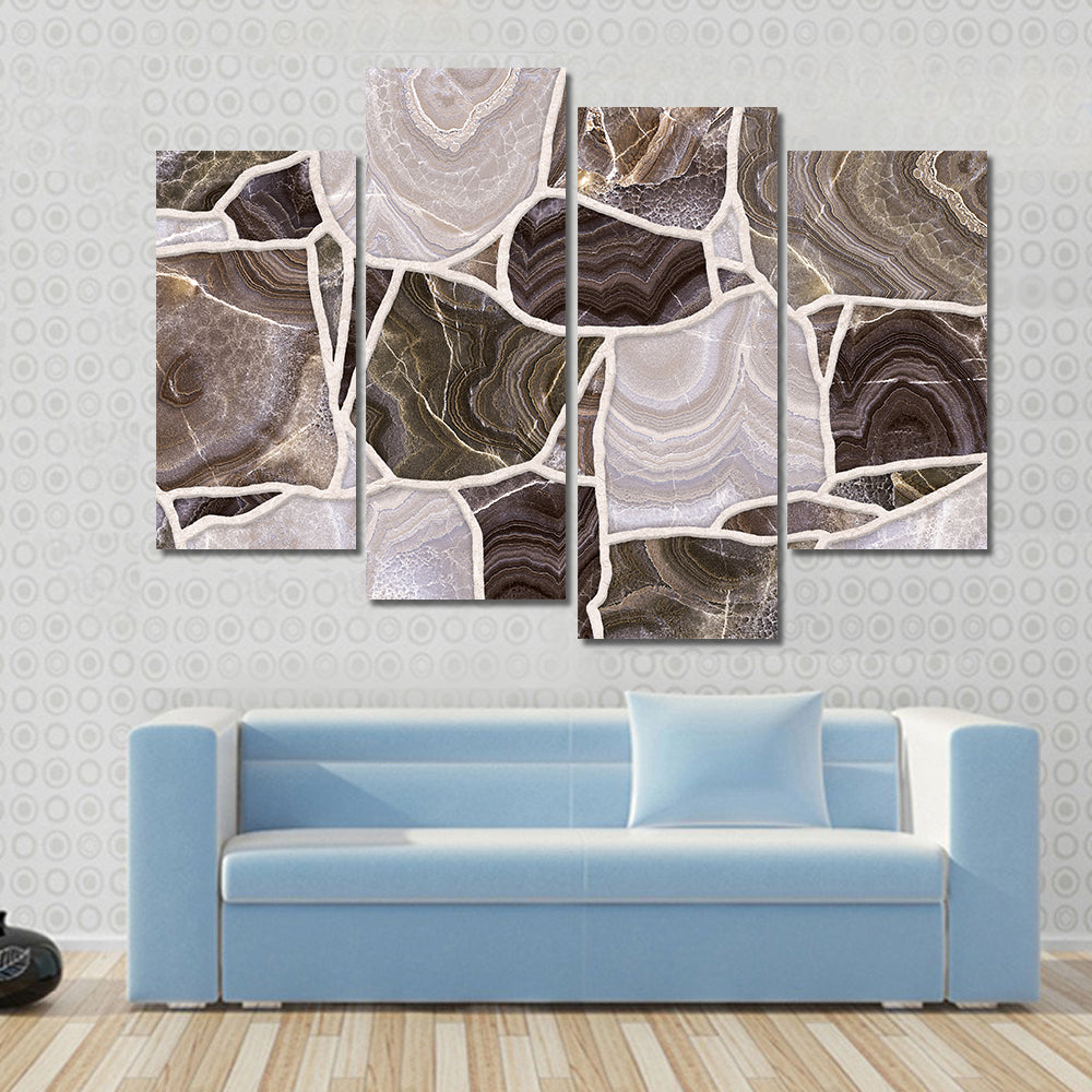 3D Stone Abstract Canvas Wall Art