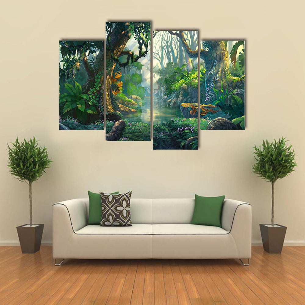 Fantasy Forest Canvas Wall Art