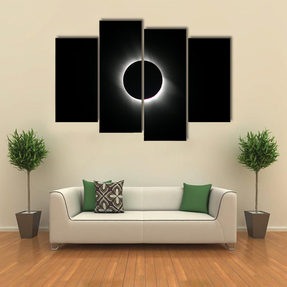 Total Solar Eclipse In Cappadocia Turkey Canvas Wall Art