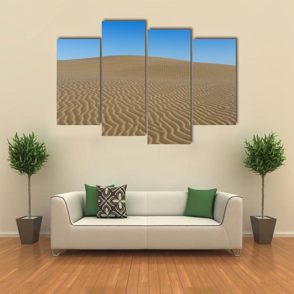 Sand Ripples on Desert Dunes Canvas Wall Art