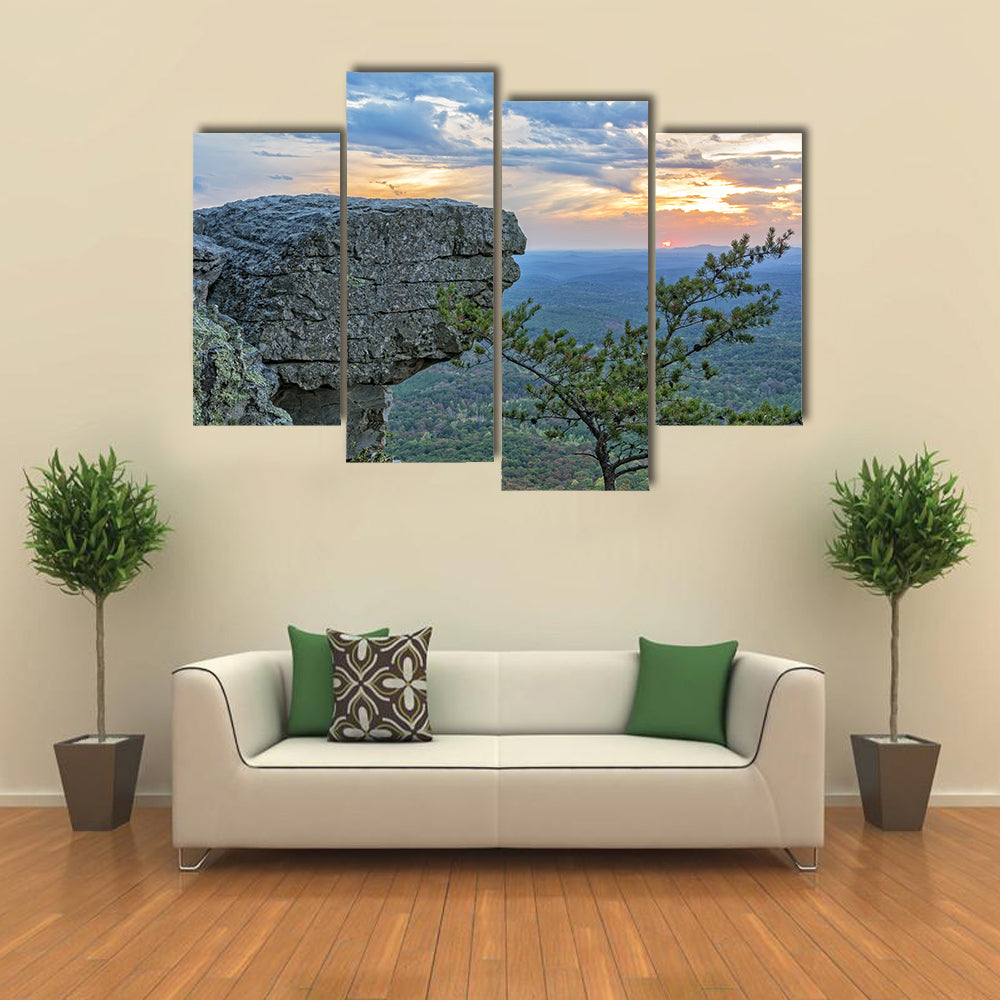 Sunset at Cheaha Mountain State Park Canvas Wall Art