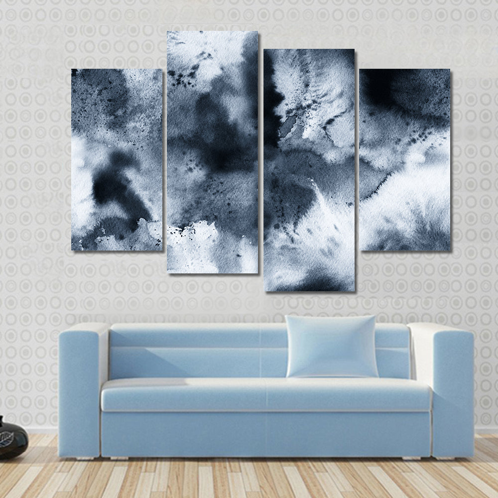 Seamless Ink Pattern Canvas Wall Art