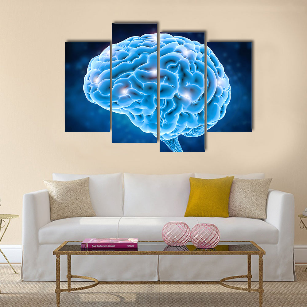 Brain Power Concept Canvas Wall Art