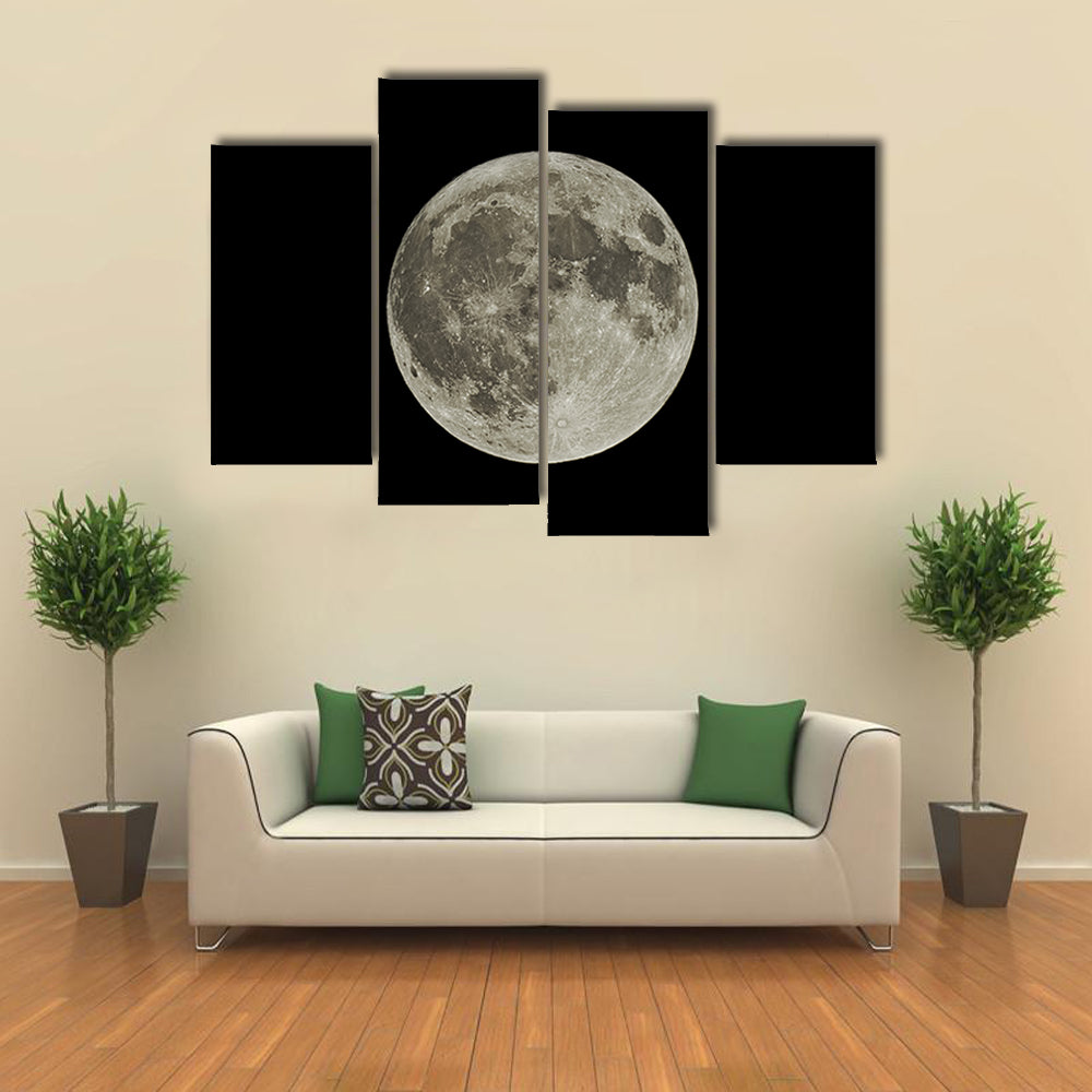 The Hunter's Supermoon Canvas Wall Art