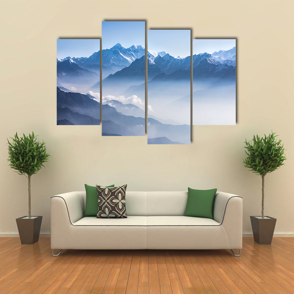Daylight View of Mount Everest Canvas Wall Art
