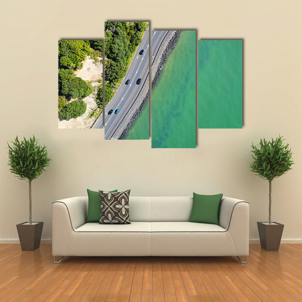 Coastal Road in Auckland Canvas Wall Art