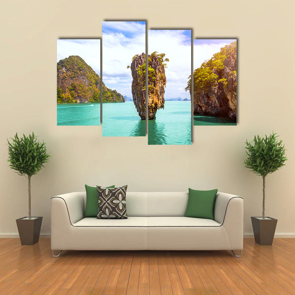 James Bond Island In Phang Nga Bay Phuket Thailand Canvas Wall Art