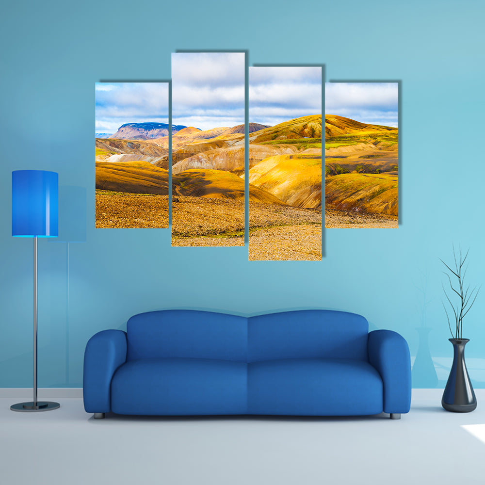 Mountains Of The Fjallabak Nature Reserve In Iceland Canvas Wall Art