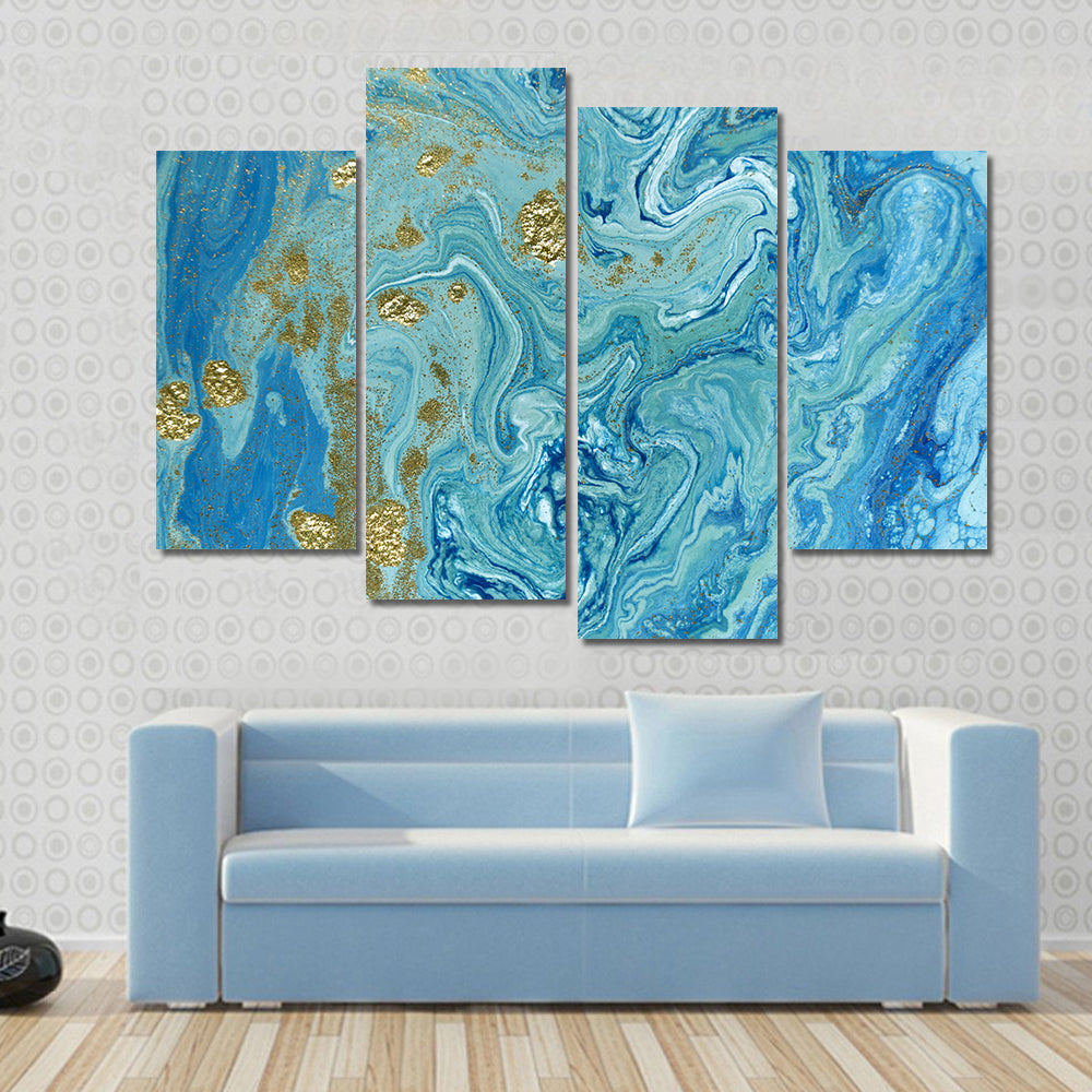 Liquid Marble Pattern Canvas Wall Art