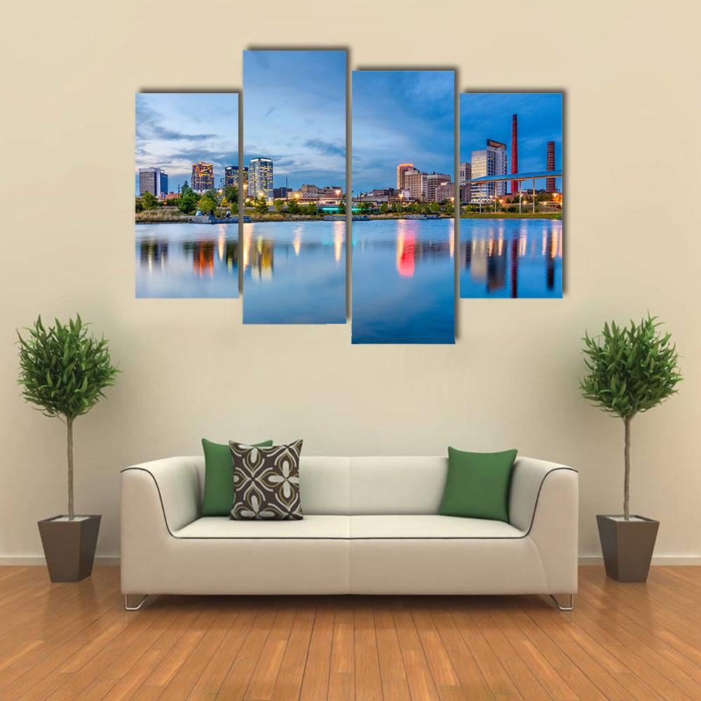 Birmingham Downtown Skyline Canvas Wall Art