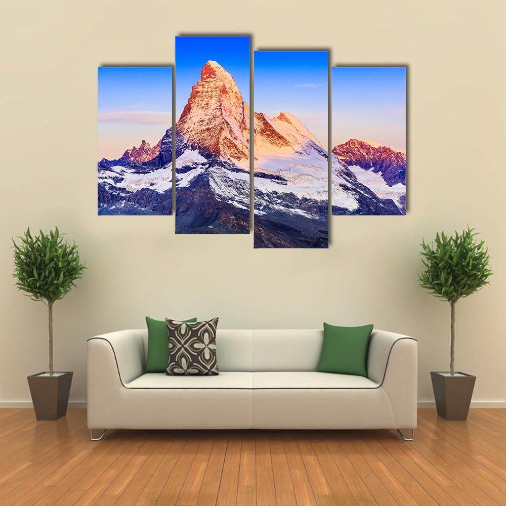 Matterhorn At Sunrise Canvas Wall Art