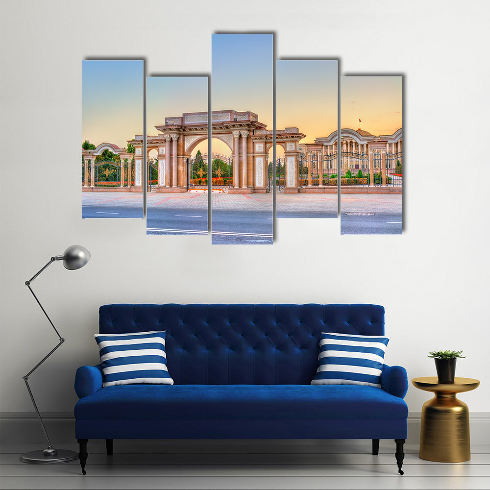 President Palace Of Nation Tajikistan Canvas Wall Art